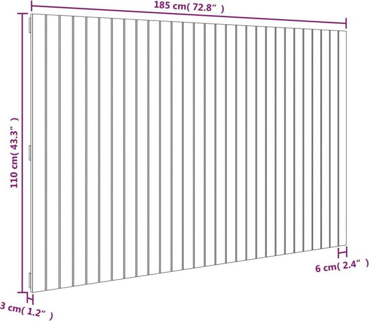 Produktbild VidaXL Chloé (185 x 3 x 110 cm)