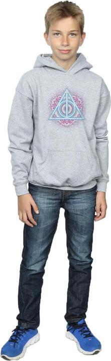 Image du produit - Sweat à capuche NEON DEATHLY HALLOWS - Garçon (152, 158)