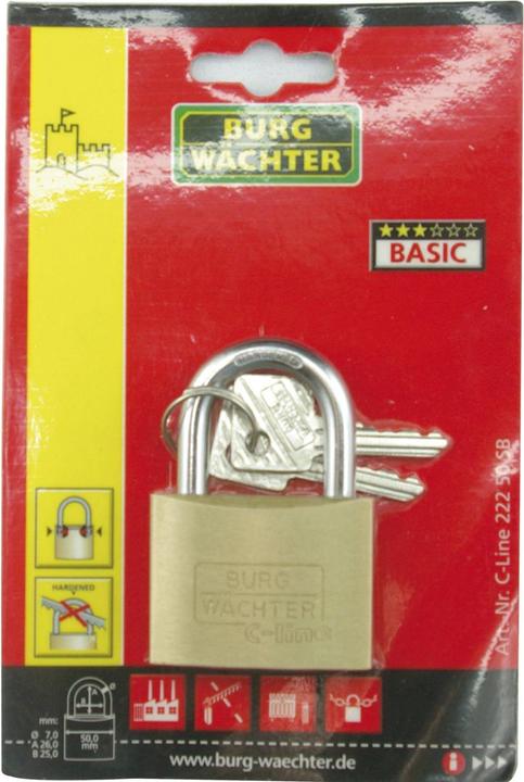 Produktbild Burg Wächter Zylinderschloss C-Line 222 35