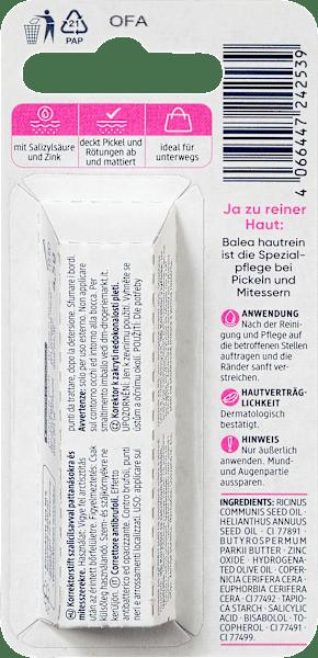Nutritional values and ingredients dm Balea Skin clean (10)