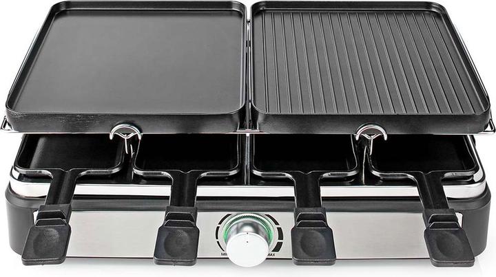 Produktbild Nedis Gourmet/Raclette Grill/Stone 8 Persons Spatula Temperature setting Non stick coating Rectangl