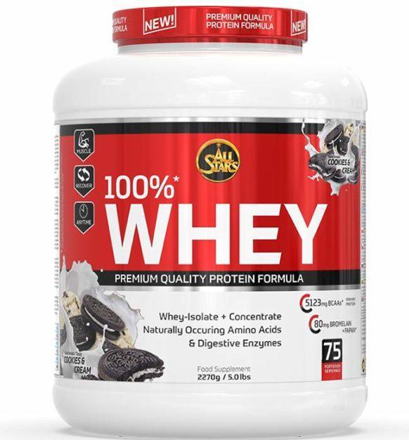 Immagine prodotto All Stars 100% Whey Protein (2270 lattina) (Pesca, 1 pz., 2300 g)