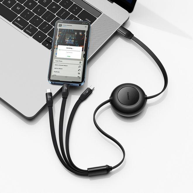 Image du produit Baseus 3 in 1 Multicharger USB-Cable (1.10 m, USB 3.2 Gen 1)