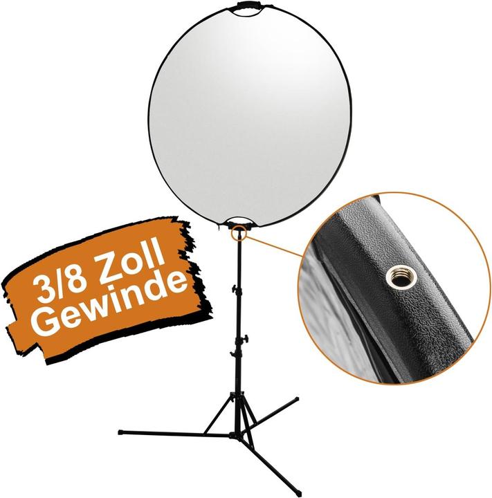 Actual product image Walimex pro Pro 5 in 1 Faltreflektor wavy comfort (Folding reflector, 80 cm)