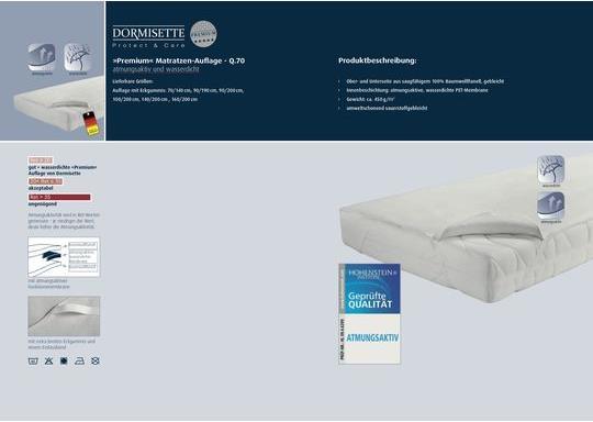 Immagine prodotto Dormisette Materasso topper Premium (200 x 200 cm)