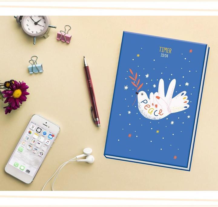 Produktbild Schülerkalender Specials mit Wattierung Peace 23/24 (Harter Einband, Deutsch)
