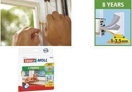 Produktbild tesa tesamoll CLASSIC E-Profil Fensterdichtung, Gummidichtung zum Isolieren