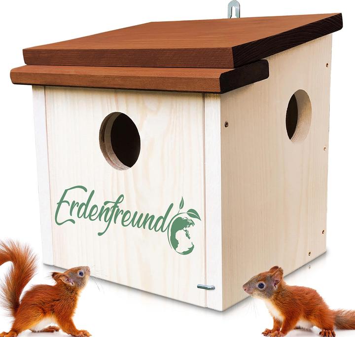 Actual product image Erdenfreund Squirrel tennis house