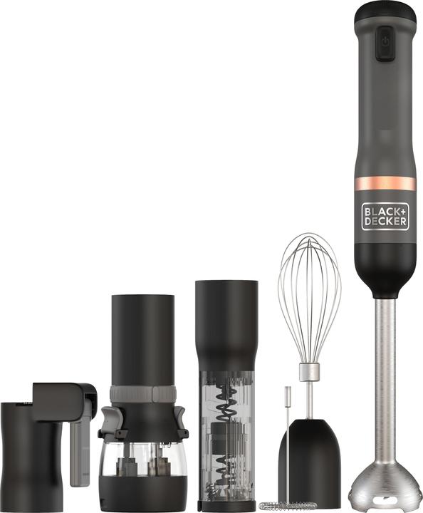 Actual product image Black & Decker Hand Blender BCKM1016KSG-QW Grey, 7-part