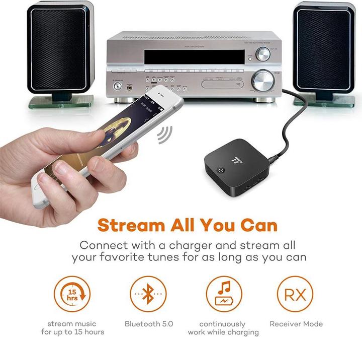 Produktbild Taotronics TT-BA09 2-in-1 Bluetooth Adapter Transmitter und Empfänger