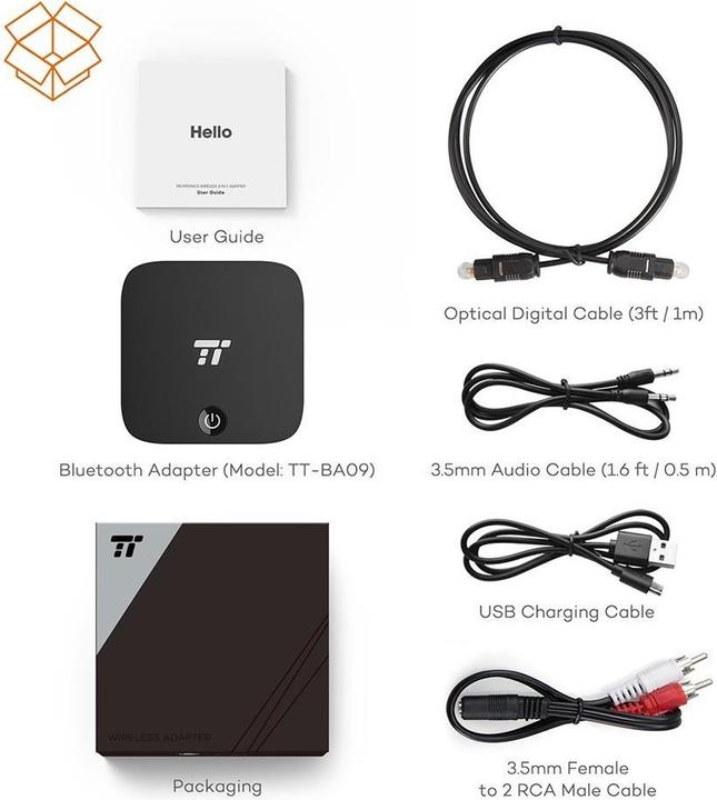 Produktbild Taotronics TT-BA09 2-in-1 Bluetooth Adapter Transmitter und Empfänger