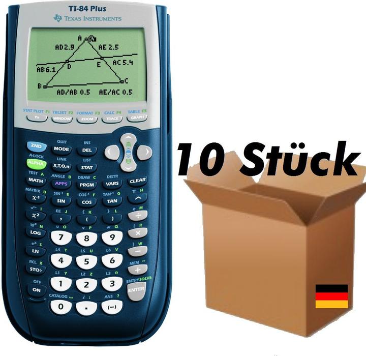Produktbild TI 84+ Grafikrechner Lehrerpaket Deutsch 10er Pack (Batterien)