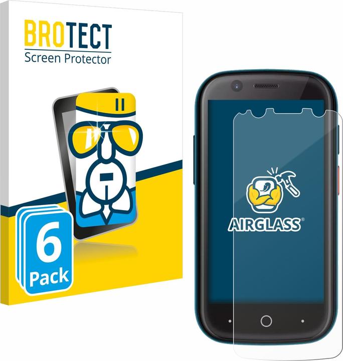 Productafbeelding BROTECT Beschermende glazen screenprotector helder (6 Stuk, Unihertz Jelly 2)