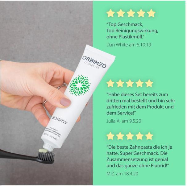 Image du produit Orbimed Dentifrice Sensitive sans fluor (75 ml)