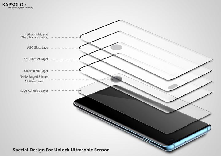 Actual product image Kapsolo Display protection glass (1 Piece, Huawei P40)