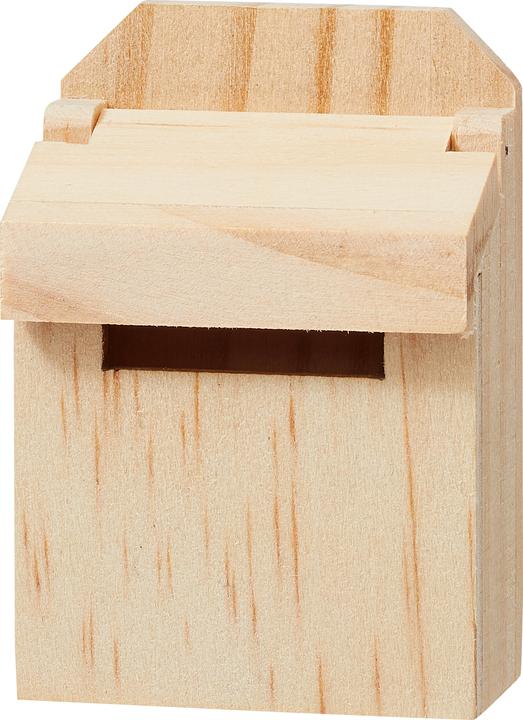 Actual product image Hobby Fun Miniature letterbox, 5 x 3.5 x 2 cm, nature