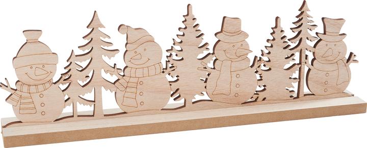 Image du produit VBS Motif à assembler en bois "Bonhomme de neige", 2 pcs.