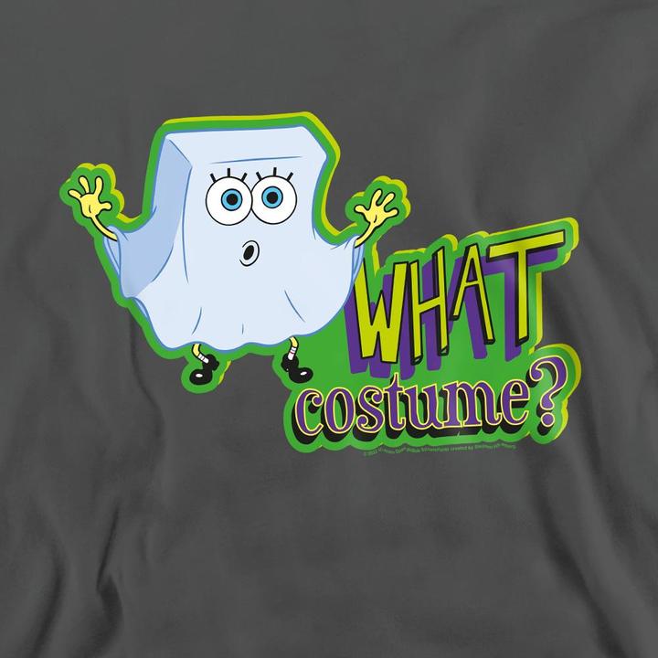 Actual product image Spongebob Squarepants Unisex Adult What Costume? Sweatshirt (XXL)