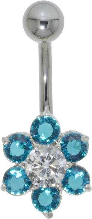 Image du produit Bijouteria Piercing nombril (Acier inoxydable, Argent 925, Zircone)