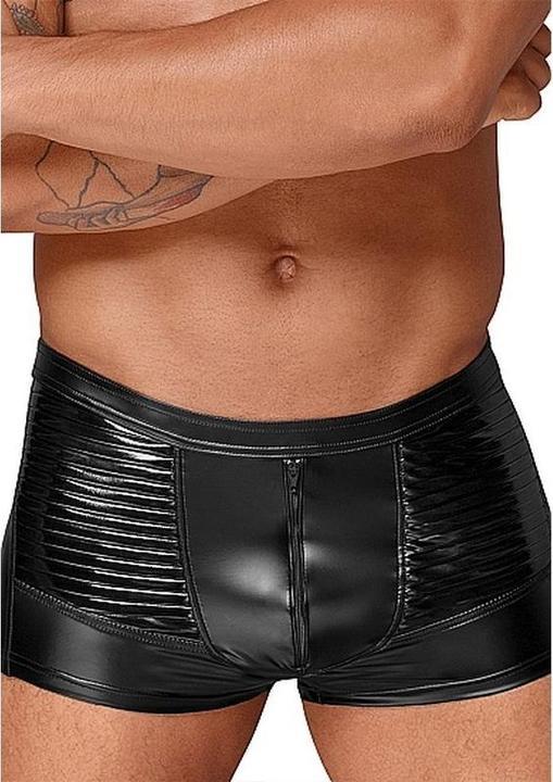 Produktbild Noir Handmade Wetlook shorts with PVC pleats (L)