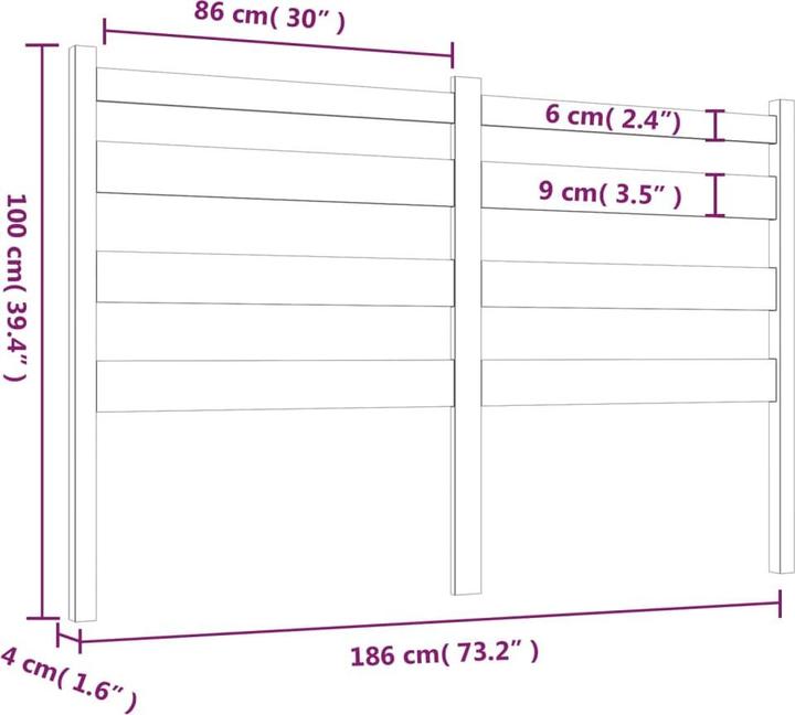 Immagine prodotto VidaXL Bonar (186 x 4 x 100 cm)