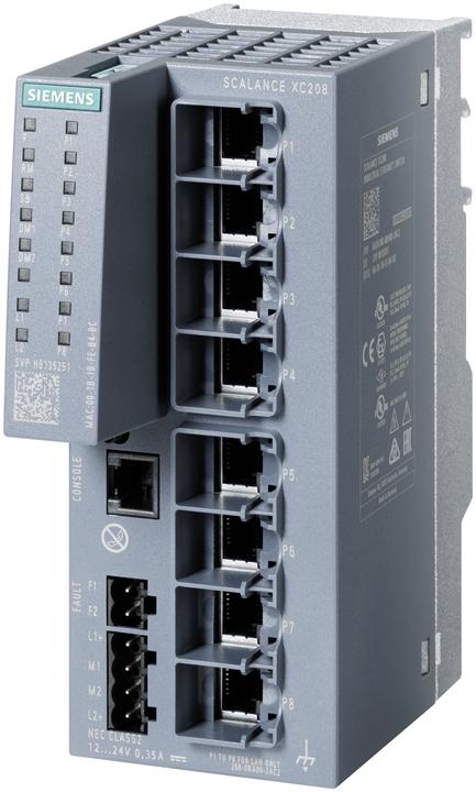 Actual product image Siemens 6GK5208-0BA00-2AC2 (8 Ports)