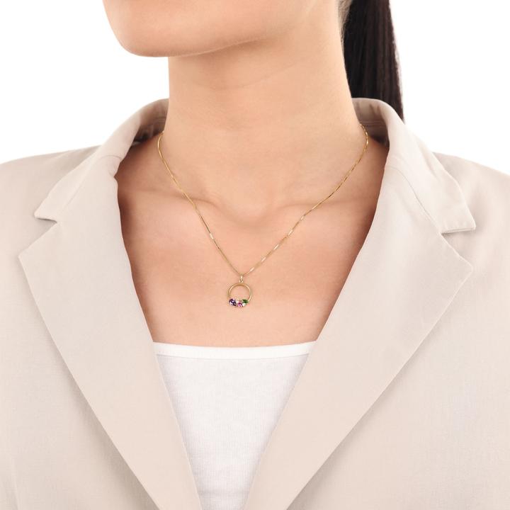 Actual product image Amor Cupid pendant for ladies, gold 375, zirconia synth. (Gold 375, 9 ct)