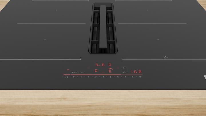 Actual product image Bosch Hausgeräte Series 6, hob with extractor hood (induction), 70 cm, frameless surface-mounted, PVQ711H26E