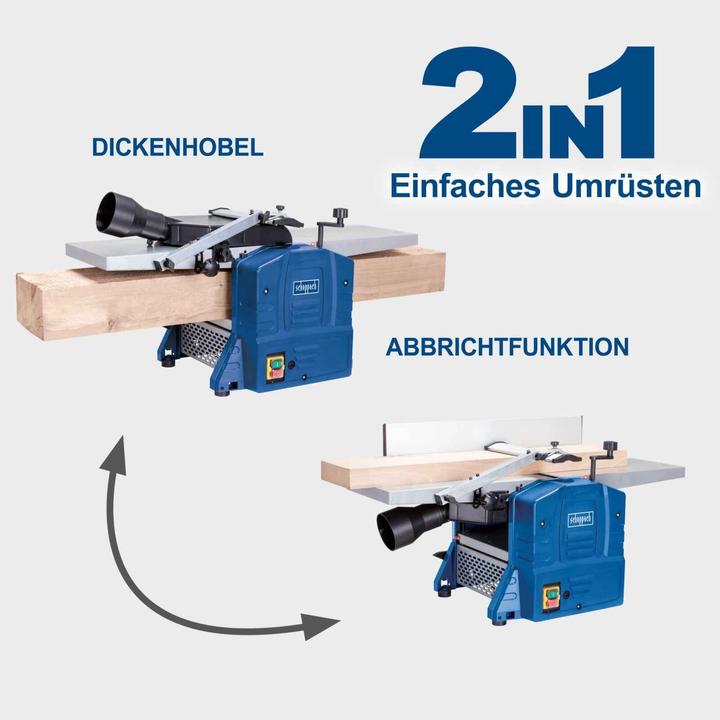 Actual product image Scheppach HMS860 jointer and thicknesser
