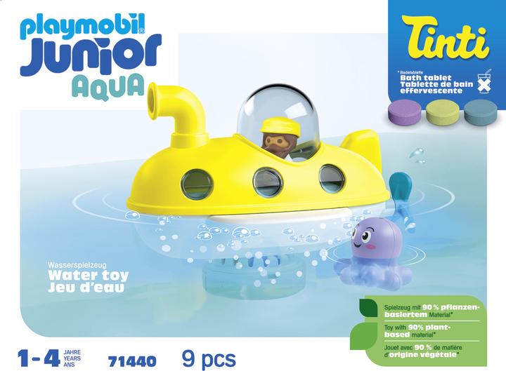 Actual product image Playmobil 71440 Playm. 1.2.3 AQUA & Tinti: Colourful submarine (71440, Playmobil 1.2.3)