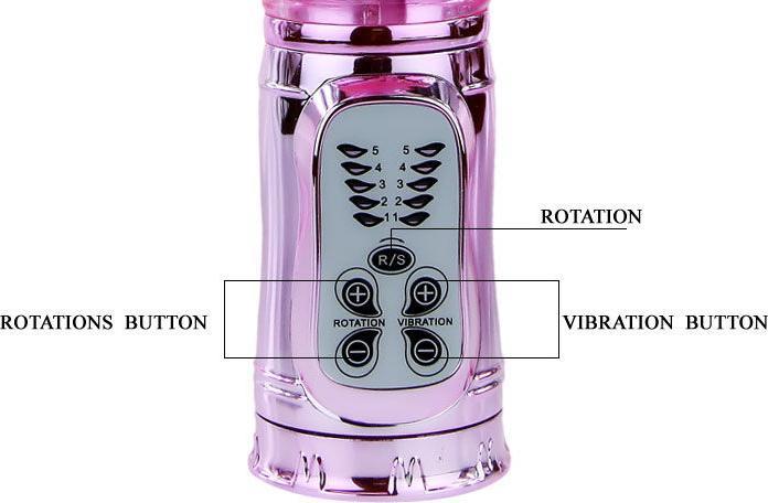 Actual product image Baile Rabbit Vibrator "Throbbing Bunny Rotation