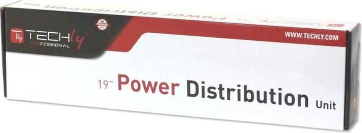 Immagine prodotto Techly I-CASE STRIP-16SH Unità di distribuzione dell'alimentazione (PDU) 6 prese AC 1.5U Alluminio (6 x, CEE 7/3, 3 m)