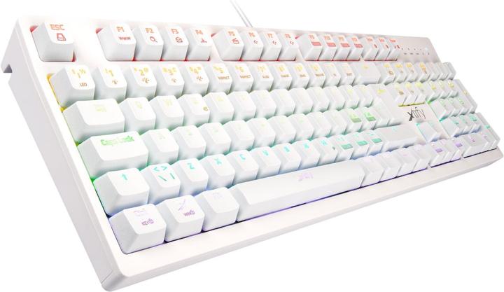Produktbild CHERRY xtrfy K2 für Gaming, Kailh Rot - RGB-LED - Weiss (DE, Kabelgebunden)