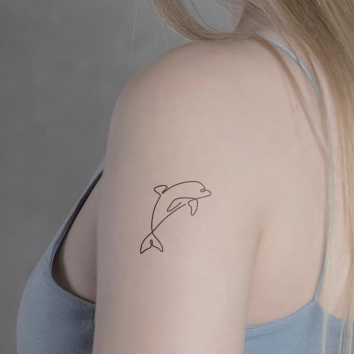Produktbild minink Temporäres Tattoo – Delfin