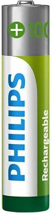 Productafbeelding Philips Oplaadbare batterij AAA 4 stuks (4 Pcs., AAA, 1000 mAh)