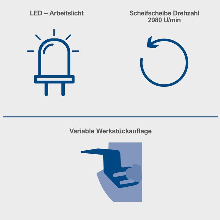 Produktbild Scheppach SM150LB Doppelschleifer mit Bürste - 230-240V 50Hz 400W - 150mm (Doppelschleifer, 400 W)