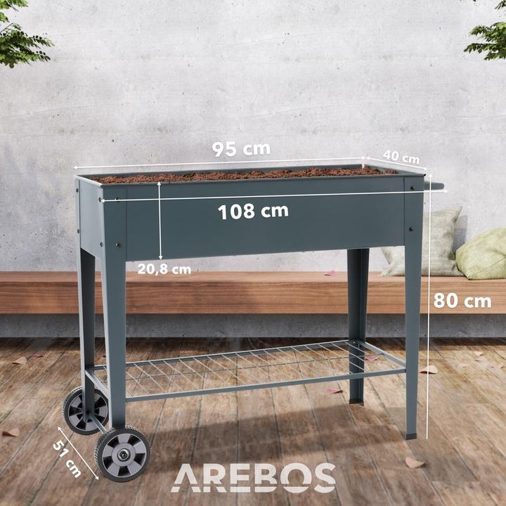 Produktbild Arebos Hochbeet mit Rädern