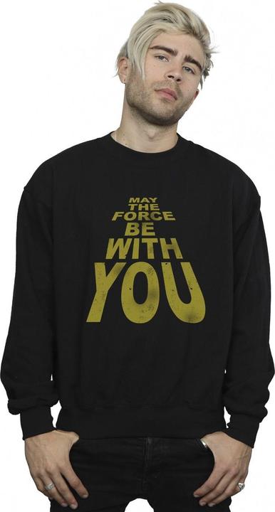 Actual product image Star Wars Mens May The Force Be With You Sweatshirt (XL)