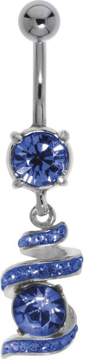 Bijouteria Bauchpiercing (Edelstahl, Messing, Kristall)