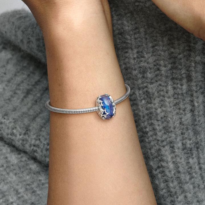 Image du produit Pandora Galaxie bleue & étoiles Murano Charms/Beads (Argent 925)