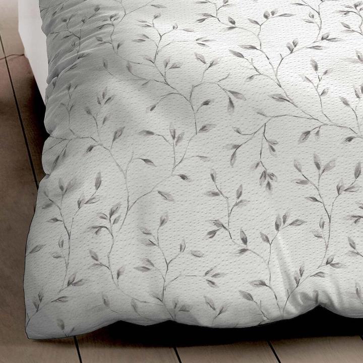 Actual product image Kaeppel Seersucker Bettwäsche Leaf (Bedding set, 155x220 cm + 80x80 cm)