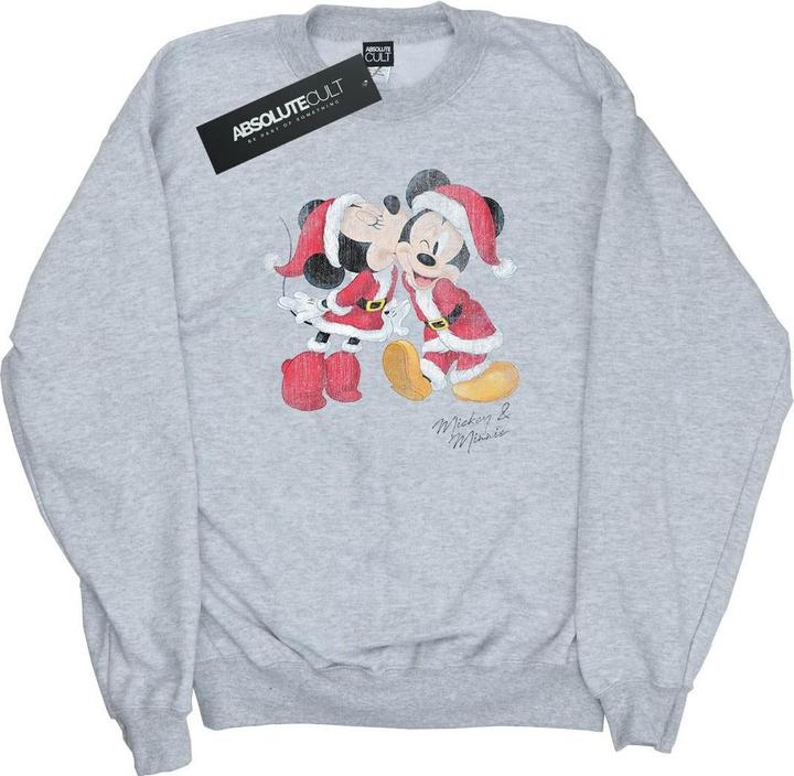 Disney Mickey And Minnie Christmas Kiss Sweatshirt