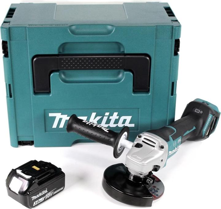 Immagine prodotto Makita DGA 517 F1J Smerigliatrice angolare a batteria 18V 125mm in valigetta Makpac + 1x Batteria BL (125 mm)