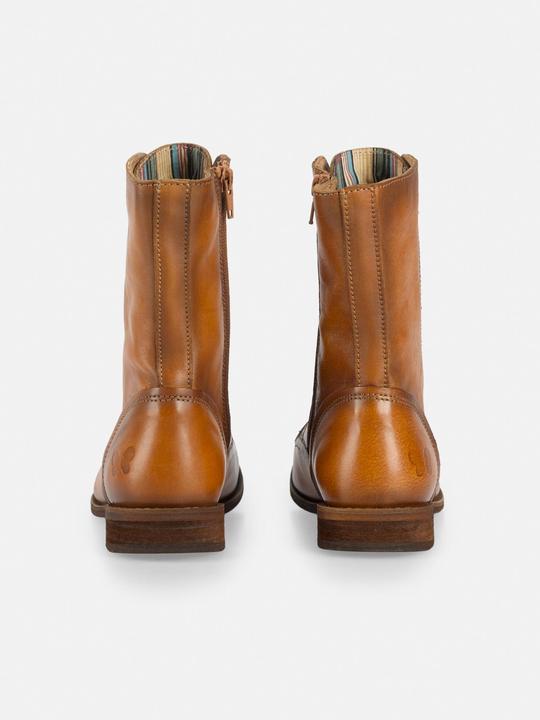 Produktbild Felmini Wide Fit W103 Schnürstiefel aus echtem Leder, mit Innenreissverschluss und niedrigem Absatz. (39)