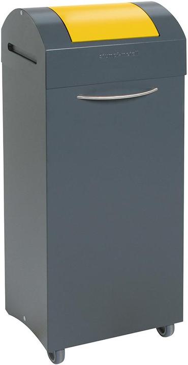 Actual product image kaiserkraft Recyclable material collector made of sheet steel, flame-extinguishing (75 l)