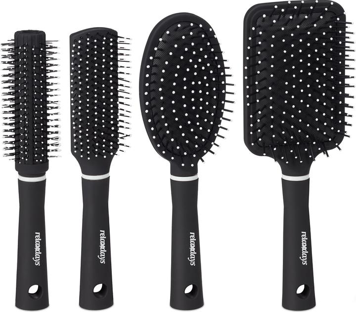 Produktbild Relaxdays 4x Haarbürste
