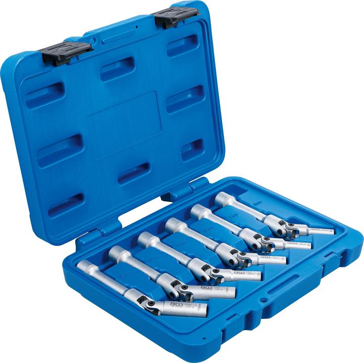 Produktbild BGS Universal Glühkerzen-Gelenkschlüssel-Satz, Sechskant 10 mm (3/8") SW 8 - 16 mm 6-tlg.