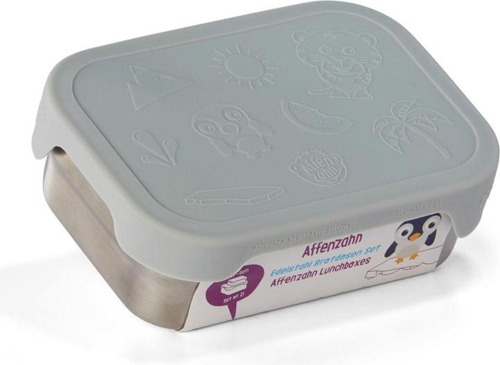 Actual product image Affenzahn Stainless steel lunch box set