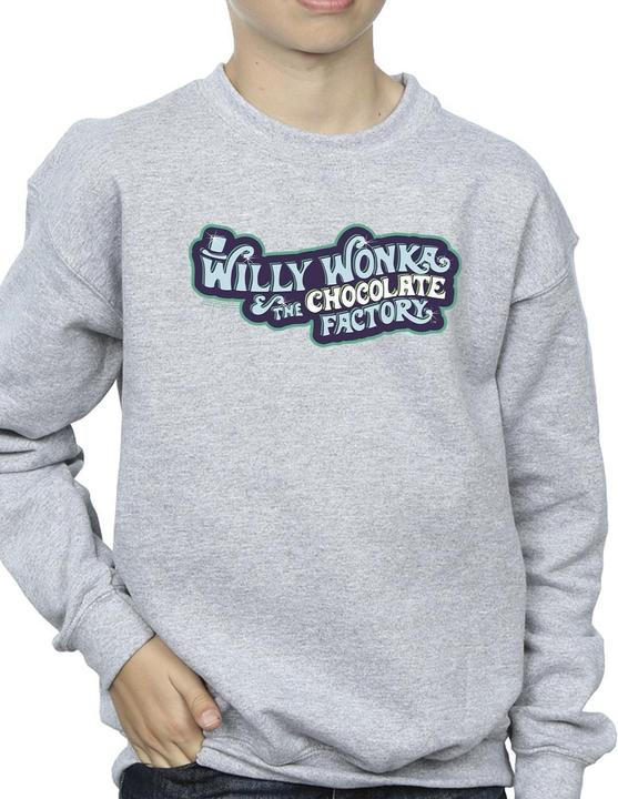 Produktbild Willy Wonka & the Chocolate Factory Chocolate Factory Logo Sweatshirt Jungen (140, 146)