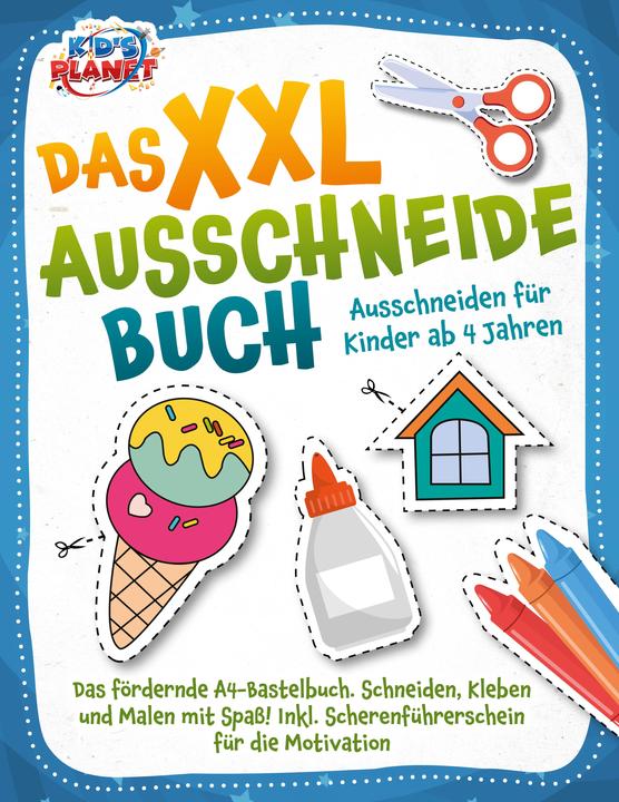 Actual product image Elektrobock Das XXL-Ausschneidebuch - Ausschneiden für Kinder ab 4 Jahren: Das fördernde A4-Bastelbuch. Schneide (German, Lisa Malua, 2024)